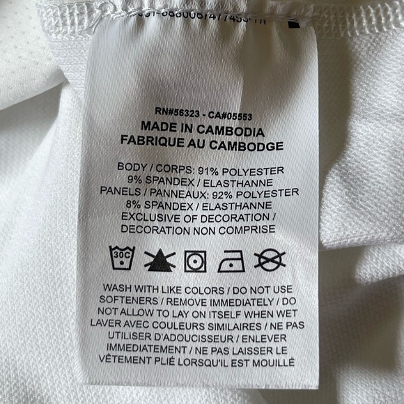 Nike Pro Men's Dri-Fit White Long Sleeve Top Size XXL - Picture 8 of 9